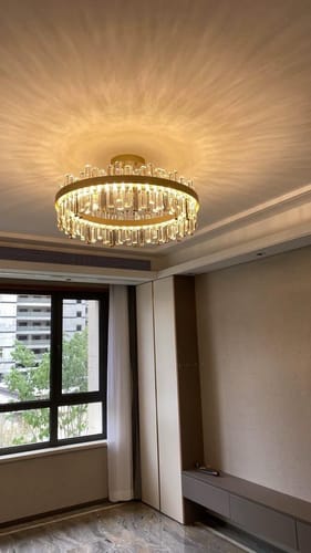Customer photo review of Lustre Cascade de Cristaux