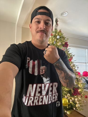 Customer photo review of Mystery T-Shirt