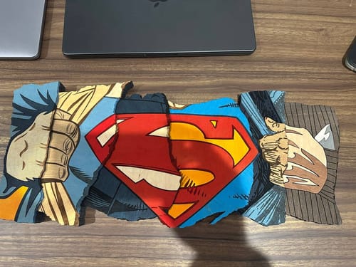 Customer photo review of SUPERMAN THROUGH THE YEARS POSTER