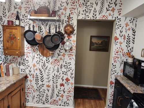 Customer photo review of Rosanna - Watercolor Flower and Plants Wallpaper