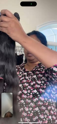 Customer photo review of Raw Indian Wavy Hair
