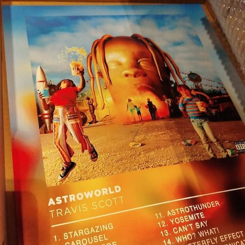Customer photo review of Astroworld Travis Scott Poster