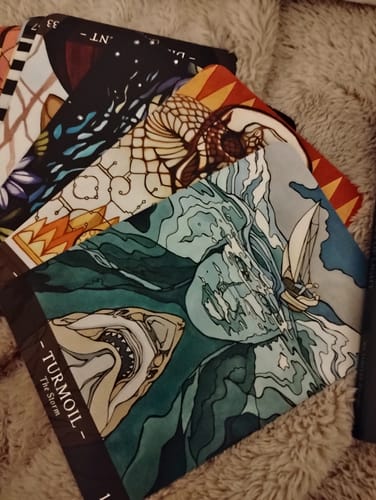 Customer photo review of Shadows of Light Oracle Deck
