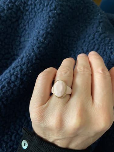 Letitia S. review of Oversized Oval Collection - Silicone Rings with Metal Frame image 1 out of 1