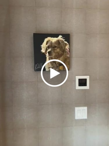 Customer video review of Pet Art Canvas Wrap