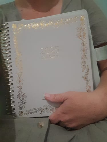Customer photo review of 2025 Essential Planner + Luxe Pen - Vintage Sage - Ltd Edition