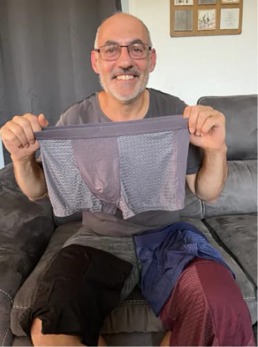 Customer photo review of הבוקסר לייט פיט עם סיבי במבוק לנוחות מרבית של DrawnBody