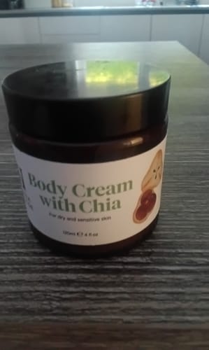 Customer photo review of Body Cream with Chia Seed Oil