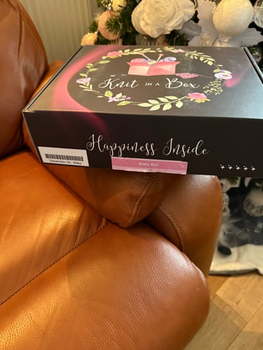 Customer photo review of Baby Mystery Knitting Box