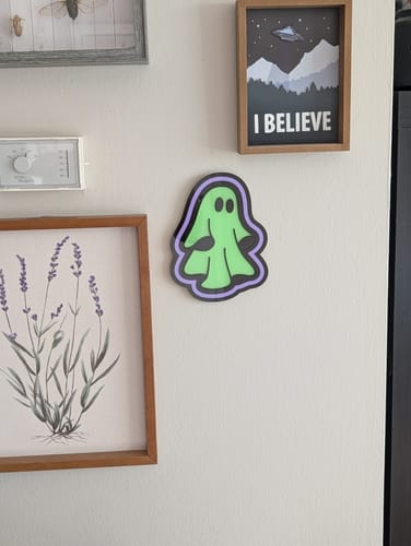 Customer photo review of Ghost Wall Art