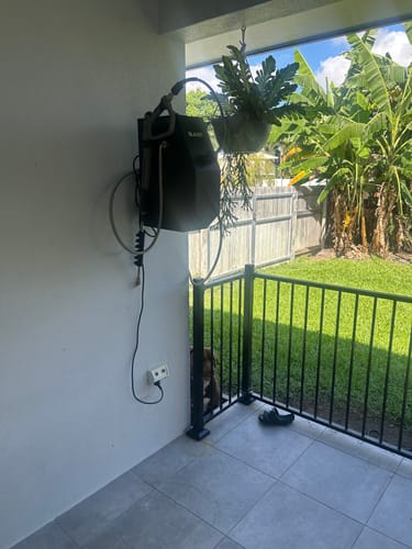 Customer photo review of R18 Wall-Mounted Pressure Washer