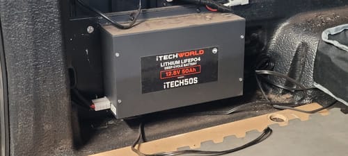 Customer photo review of iTECH50S 12v 50Ah Lithium LiFePO4 Slim Battery