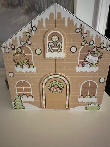 Customer photo review of Gingerbread Holiday Advent Calendar