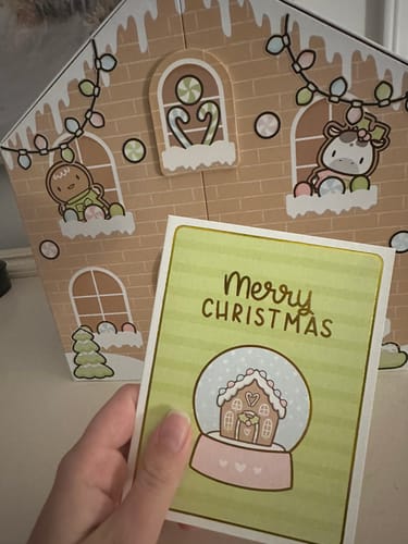 Customer photo review of Gingerbread Holiday Advent Calendar