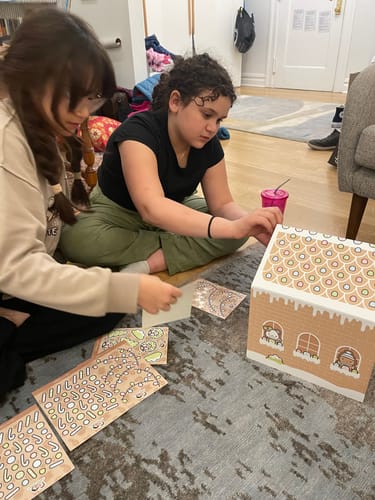 Customer photo review of Gingerbread Holiday Advent Calendar