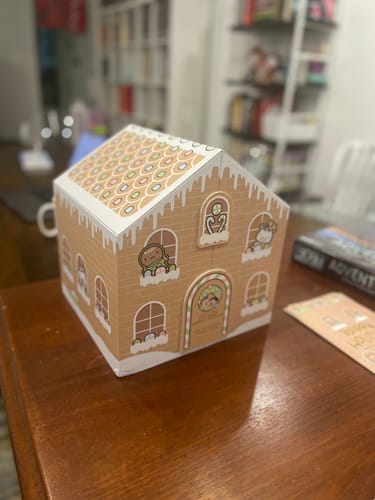 Customer photo review of Gingerbread Holiday Advent Calendar