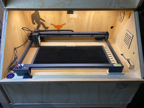 Customer photo review of AtomStack A40 Max Large Size Laser Engraving And Cutting Machine with F60 Air Assist Kit
