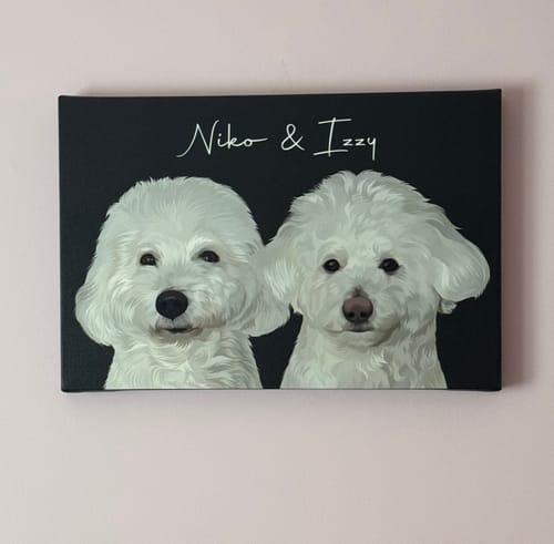 Customer photo review of Pet Art Canvas Wrap