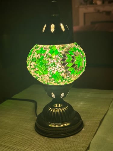 Customer photo review of Wholesale DIY Turkish Mosaic Lamp Kit | Table Lamp | 12 kits