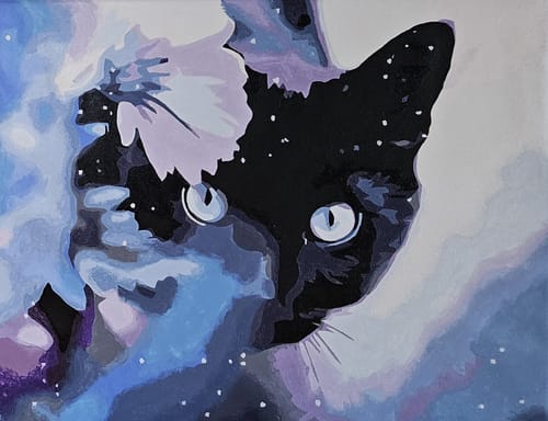 Customer photo review of Glow Black Cat