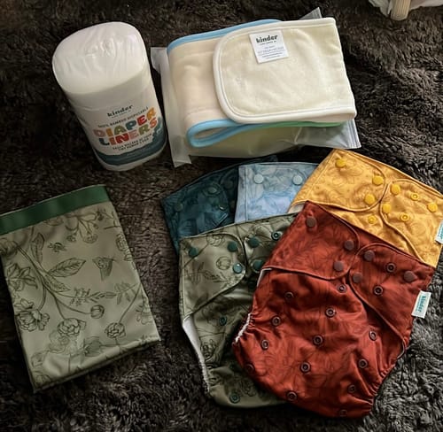 Customer photo review of New Parent Starter Bundles: Pocket Cloth Diapers with Athletic Wicking Jersey and More