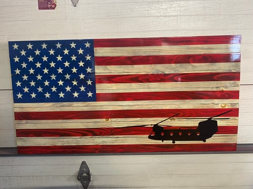 Customer photo review of CH-47 Chinook Transport Helicopter Decal