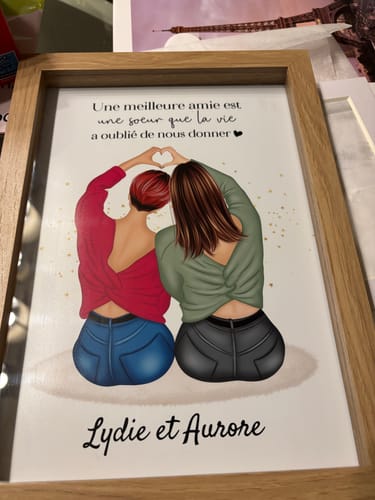 Customer photo review of Affiche Personnalisée - Meilleures Amies