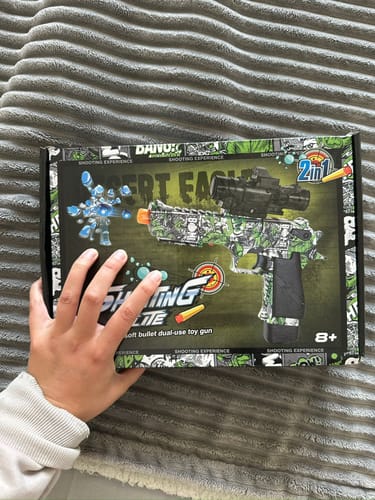 Customer photo review of Pistola Hidrogel 🔫