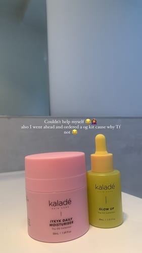 Customer photo review of Glow Up Face Oil