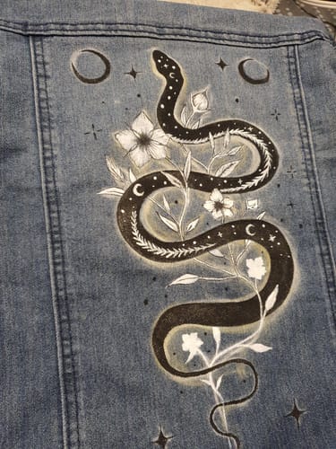 Customer photo review of Kit Inicial Pinturas Piel y Piel Sintetica - 12 colores a elegir + Complementos