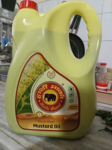 Customer photo review of Elephant Brand Hathi Marka Kacchi Ghani Mustard Oil