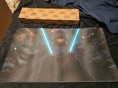 Customer photo review of Custom Playmat (24" x 14")