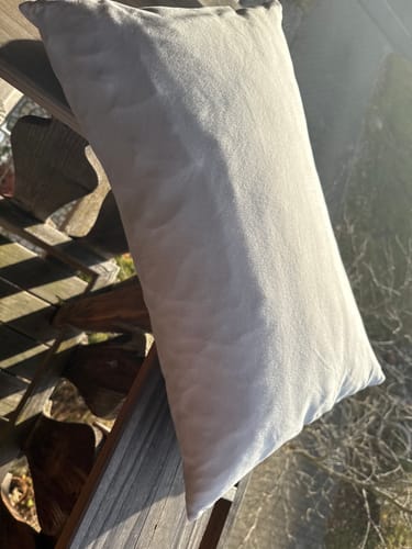 Customer photo review of Schafschurwoll-Hirse-Kissen mit Zirbe