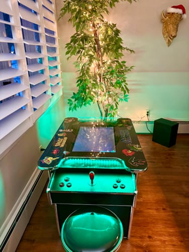 Customer photo review of Commercial Grade 60 games in 1 Arcade Commercial Cocktail Table Machine Retro Multi-cade LED