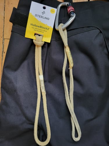 Customer photo review of Hollow Block 2 Prusik Cord