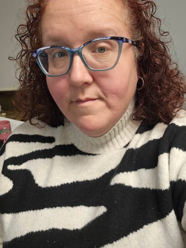 Customer photo review of Cassie Hoop Clip On Earrings in Silver