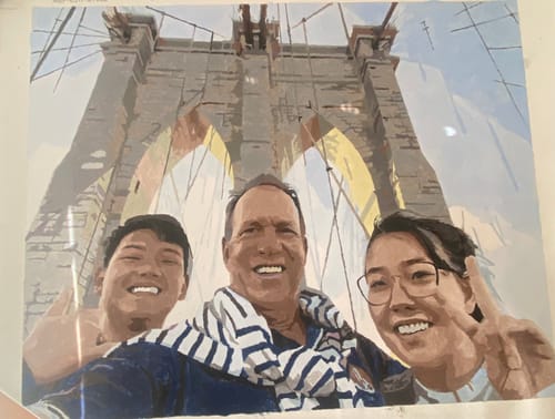 Customer photo review of Paint by Numbers - paint your very own photo