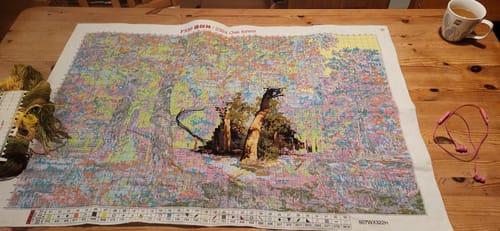 Customer photo review of Kreuzstich - Wald Landschaft | 100x60 cm