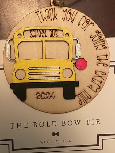 Customer photo review of Christmas Ornament for Bus Driver