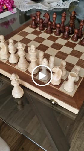 Customer video review of Piezas de Ajedrez de Torneo de Madera