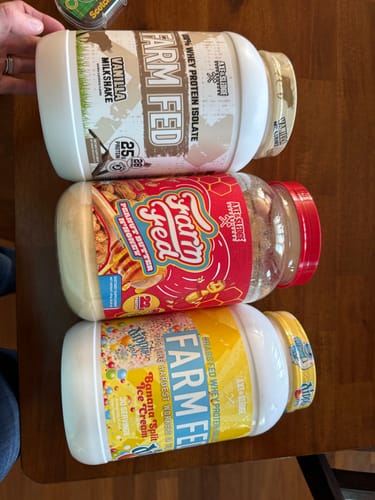 Customer photo review of Axe & Sledge Supplements Home Made Whole-Foods-Based Meal Replacement Powder - 25 Servings (Vanilla)