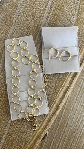 Customer photo review of CHOCKER LILIAN BAÑADO EN ORO + ARGOLLAS MARÍA DE REGALO