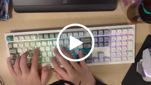 Customer video review of Keychron Q6 Max Mechanical Keyboard (Shell White)