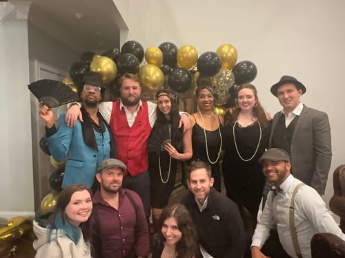 Customer photo review of 1920s Murder Mystery Game Kit