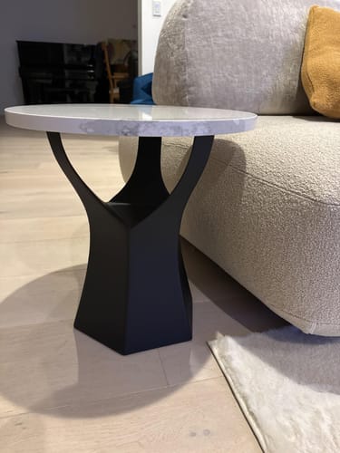 Customer photo review of Coffee Table Base 106S Namu 16H Modern Furniture for Round Table Top