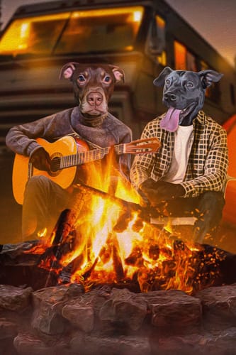 Customer photo review of The Camper(s) ( 1 - 3 Pets) Custom Pin