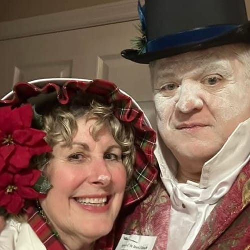 Customer photo review of Christmas Murder Mystery Host Your Own Dinner Party Game Kit