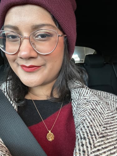 Customer photo review of Goddess Saraswati Necklace