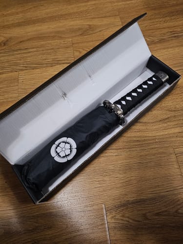 Customer photo review of Katana Handle Folding Umbrella