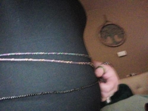 Customer photo review of Noire Tie On Waist Bead